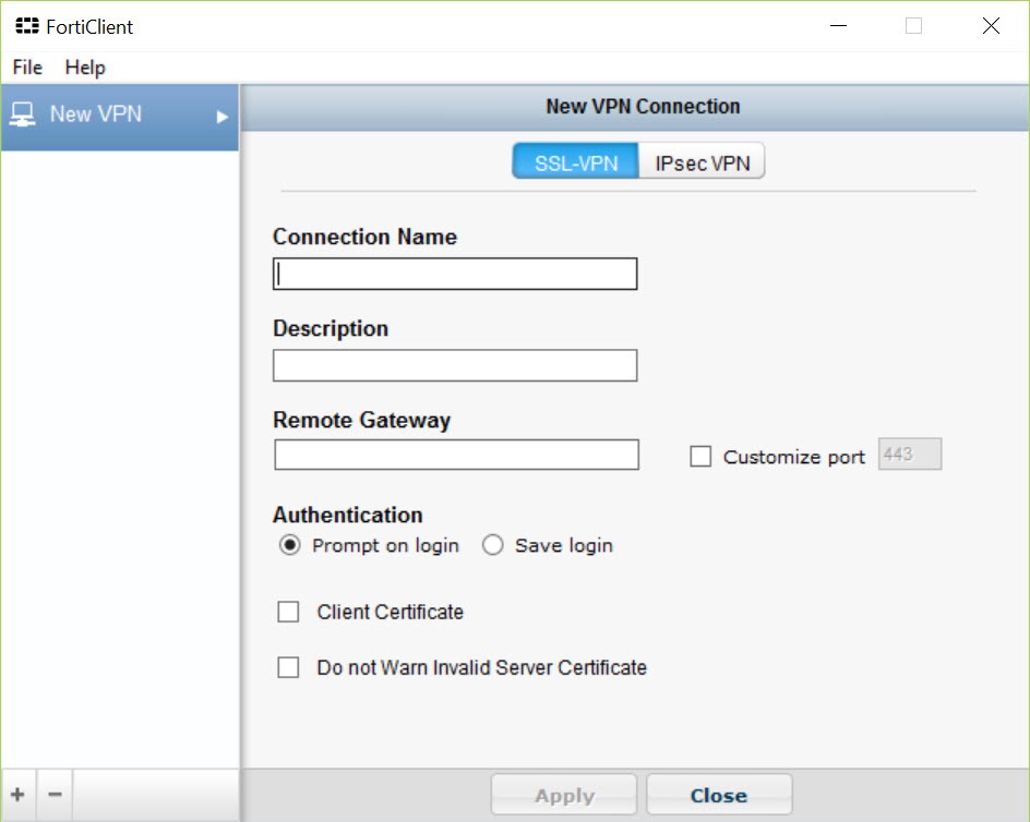 fortinet vpn client 5.6